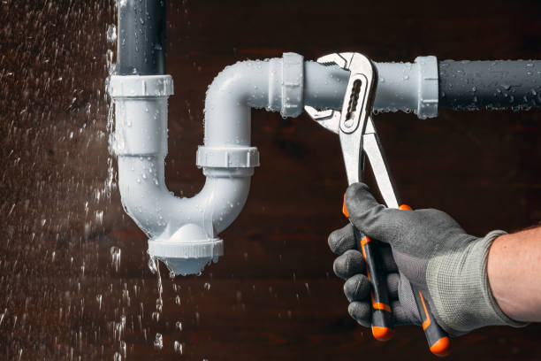 Professional Leak Detection technician working in North Street, MI